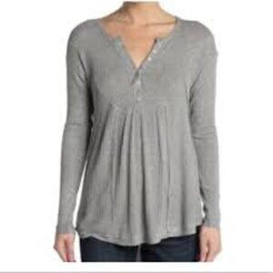 Sweet Romeo Tunic XS Oversized Top Heathered Gray 212A